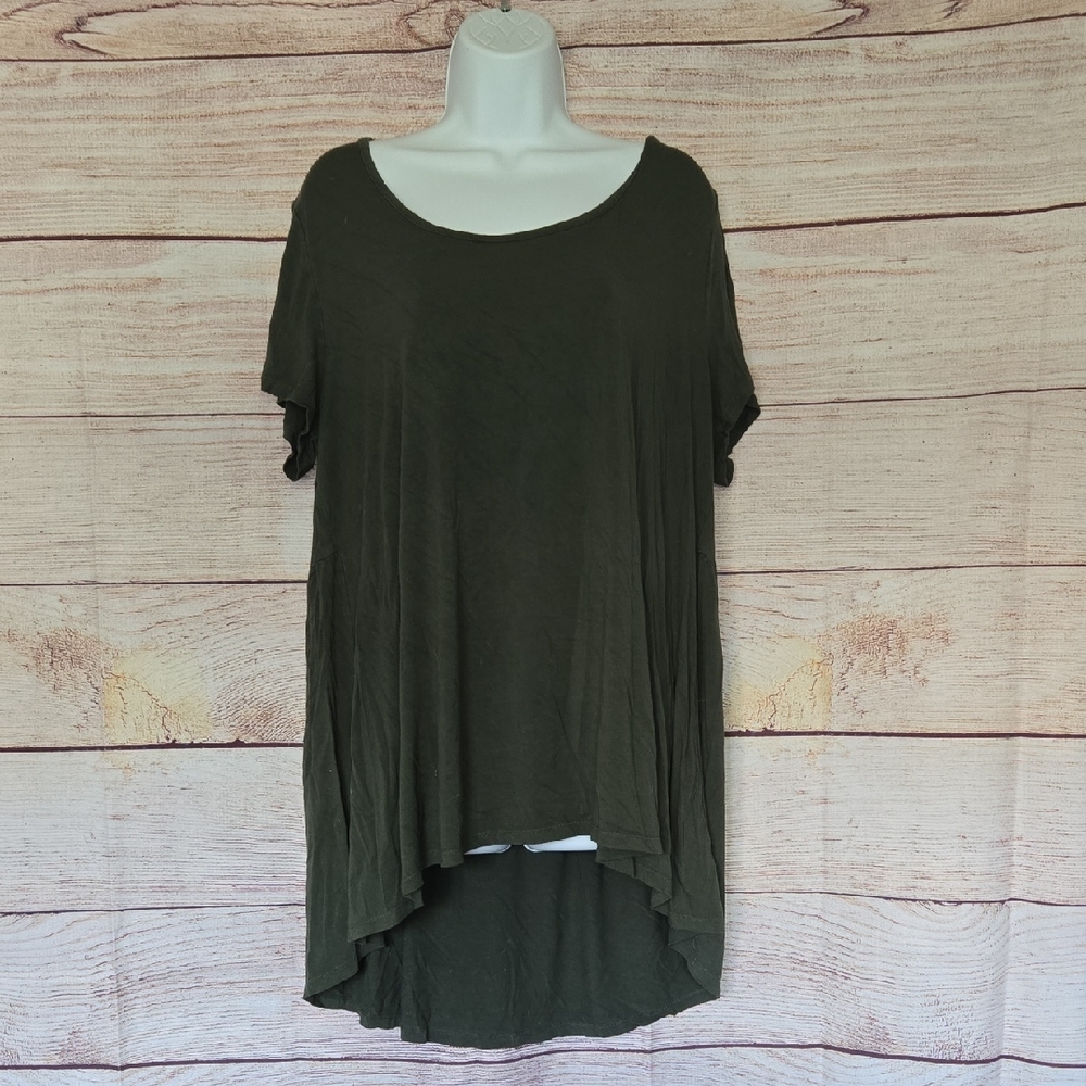 Torrid Olive Green High Low Top
